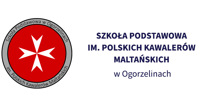 Logo Szkoły Podstawowej im. polskich Kawalerów maltańskich w Ogorzelinach