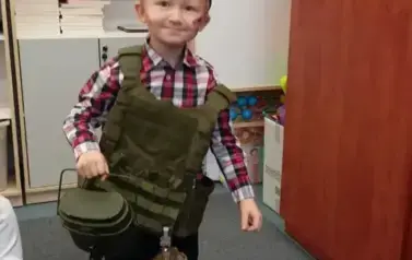 Wizyta żołnierzy w oddziałach przedszkolnych