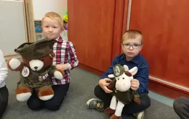 Wizyta żołnierzy w oddziałach przedszkolnych  14