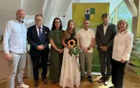 Wręczenie nagrody w&oacute;jta Emilii Narloch