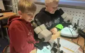Zajęcia laboratoryjne w akwarium