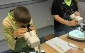 Zajęcia laboratoryjne w akwarium