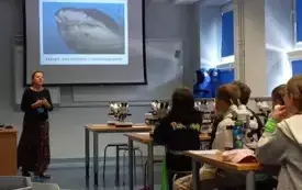 Zajęcia laboratoryjne w akwarium
