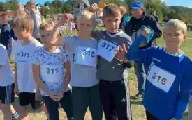 Uczniowie z Ogorzelin