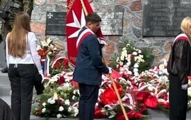 Uroczystości patriotyczno-religijnej przy pomniku 18 Pułku Ułan&oacute;w Pomorskich
