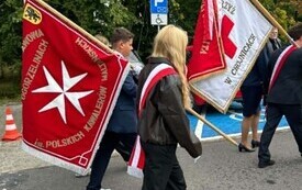 Uroczystości patriotyczno-religijnej przy pomniku 18 Pułku Ułan&oacute;w Pomorskich