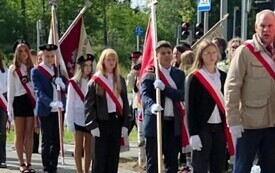 Uroczystości patriotyczno-religijnej przy pomniku 18 Pułku Ułan&oacute;w Pomorskich