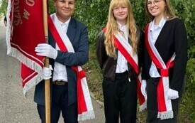 Uroczystości patriotyczno-religijnej przy pomniku 18 Pułku Ułan&oacute;w Pomorskich