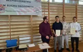 I miejsce drużynowe w gminnych eliminacjach turnieju BRD -  wręczenie nagr&oacute;d 