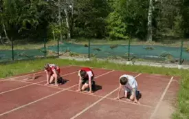 Bieg na 60 m - start
