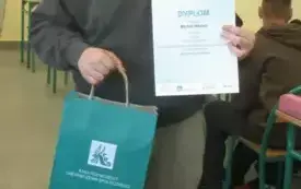 Michał Niklarz z nagrodą