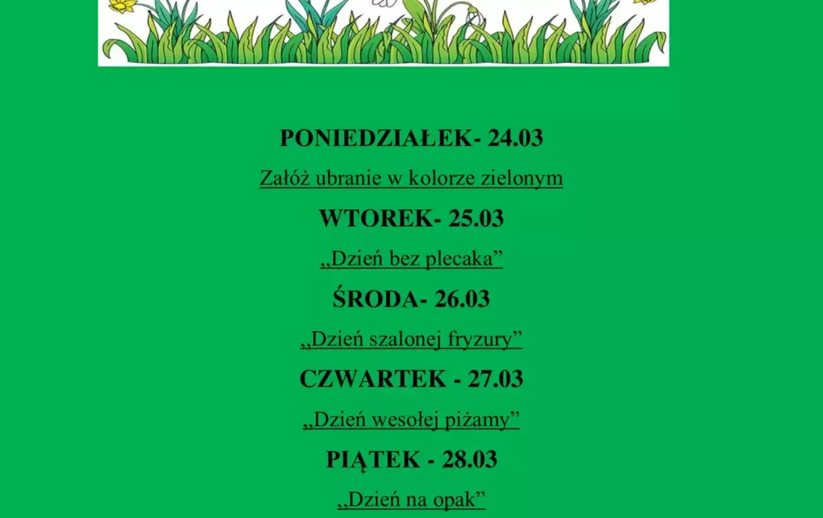 Zdjęcie do Wiosenny tydzień w oddziałach przedszkolnych