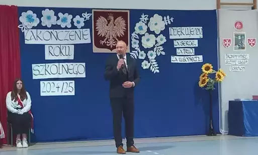 Zakończenie roku szkolnego w klasach przedszkolnych i 1 - 3  - przemówienie dyrektora szkoły