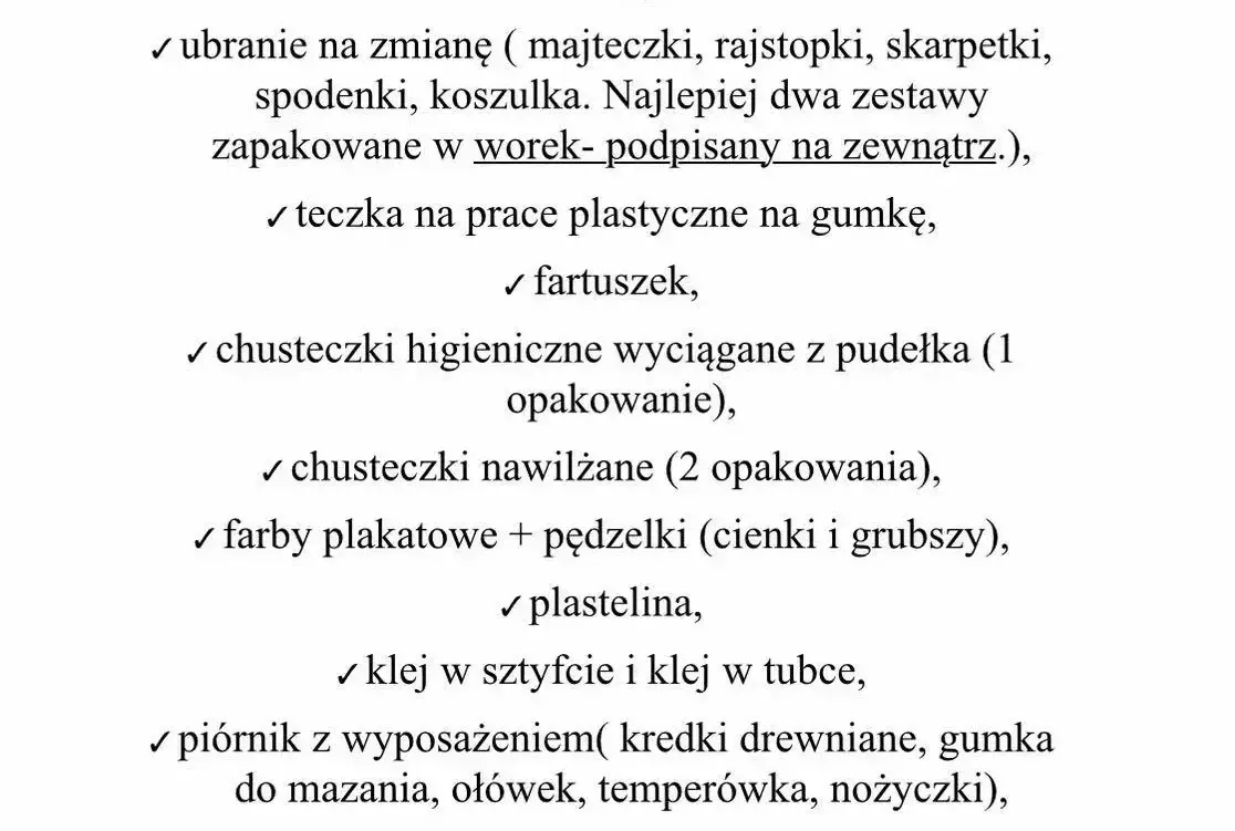 Zdjęcie do Wyprawka przedszkolaka