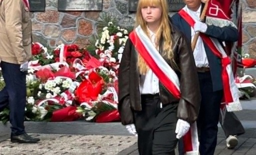 Uroczystości patriotyczno-religijnej przy pomniku 18 Pułku Ułanów Pomorskich